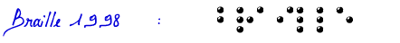 Braille 1998